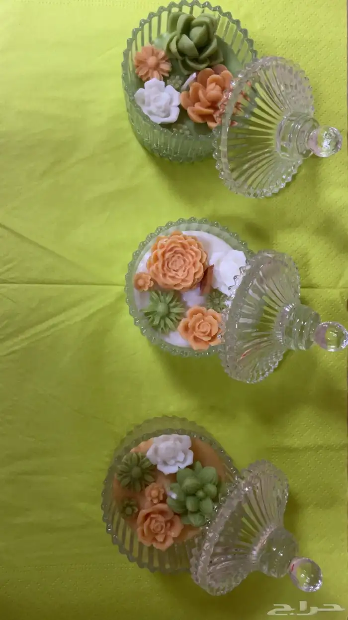 3 شموع عطريه 2