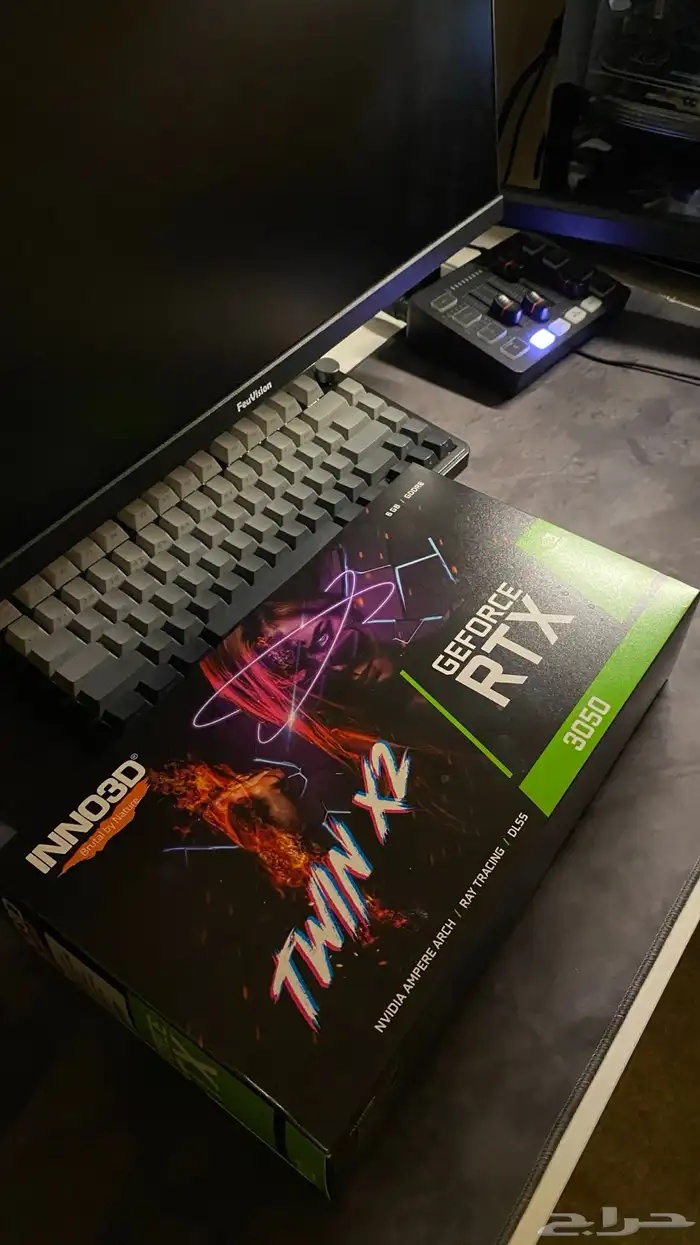 كرت شاشةRTX 3050 INNO3D twin x2(8gb) نظيف جدا 0