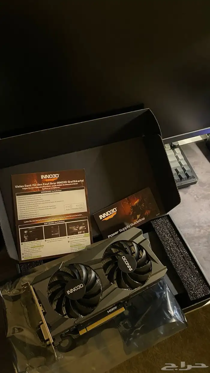 كرت شاشةRTX 3050 INNO3D twin x2(8gb) نظيف جدا 3