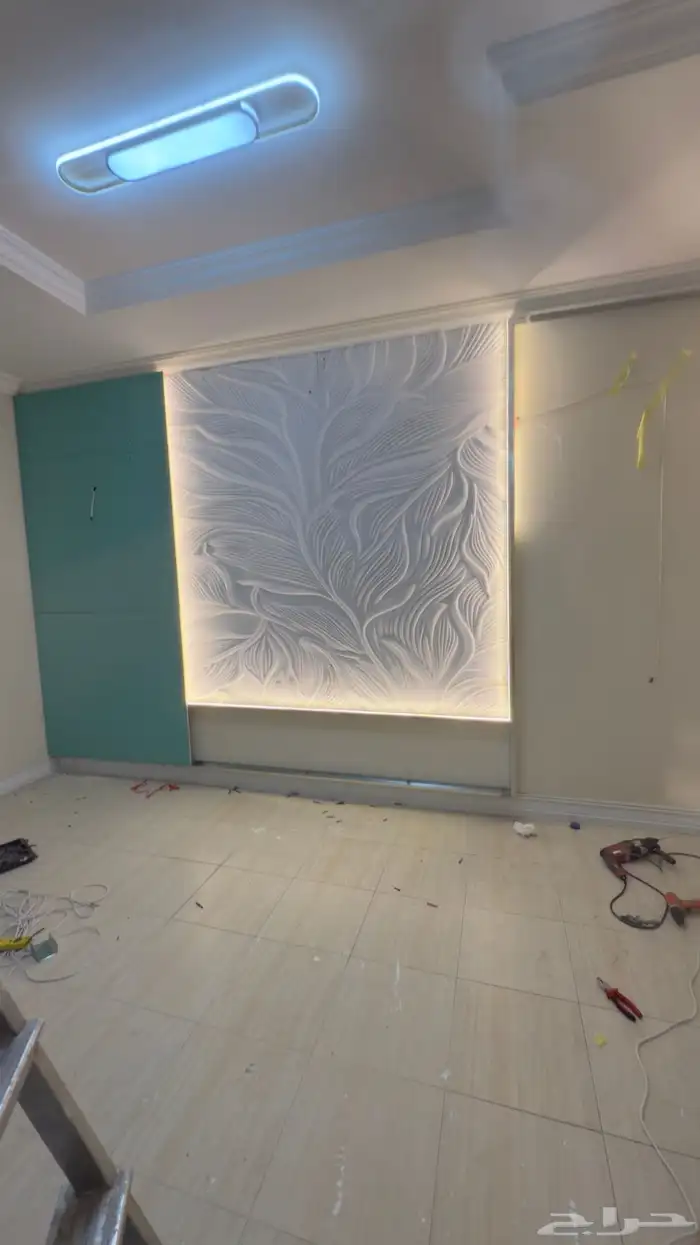 تفصيل مرايات ارفف ديكور شاشه شيبورد جده 10