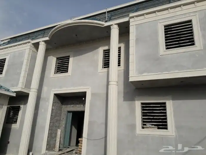 لياسه ملونه بطحاء الرياض واسمنت ابيض ديكورات خارجيه 1