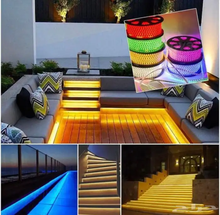 كشافات طاقه شمسيه جمله مفاتيح كهرباء لفات ليد 99ريال 6