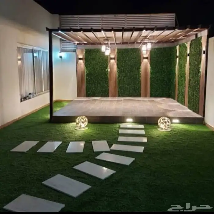 تنسيق الحدائق   وانشاء الشللات والنوافير   والزراعه والعشب 5