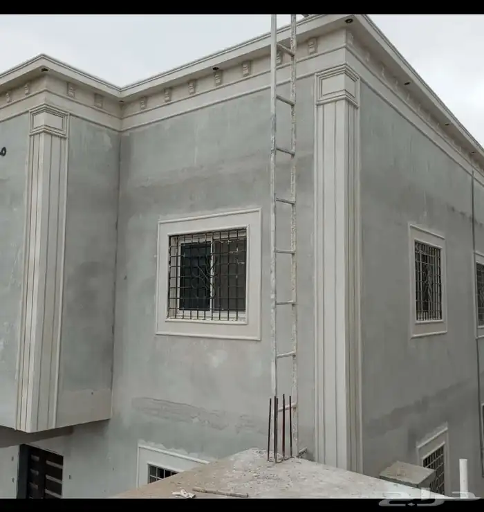 لياسه ملونه بطحاء الرياض واسمنت ابيض ديكورات خارجيه 7