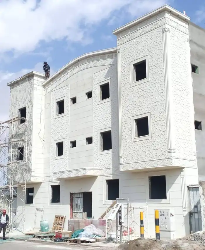 معلم ديكورات خارجيه ملونه تصميم حجر توصل عل رقم 14