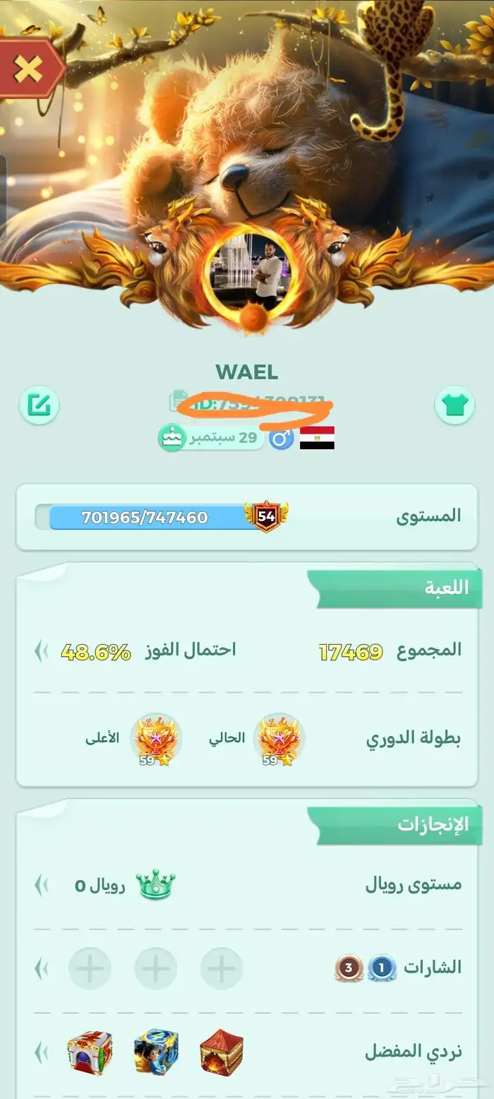 حساب لودو ليفل 54 للتواصل خاص 2