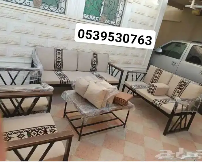 جلسات خشب و حديد فاخر حصريا 6