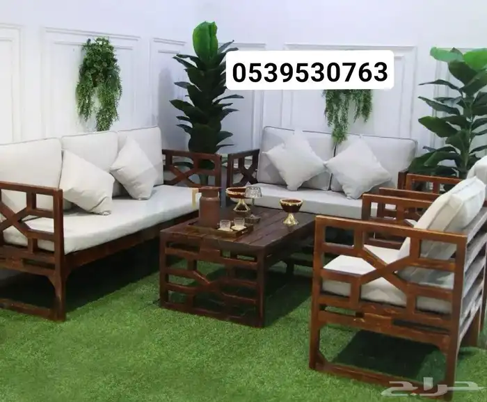 جلسات خشب و حديد فاخر حصريا 11