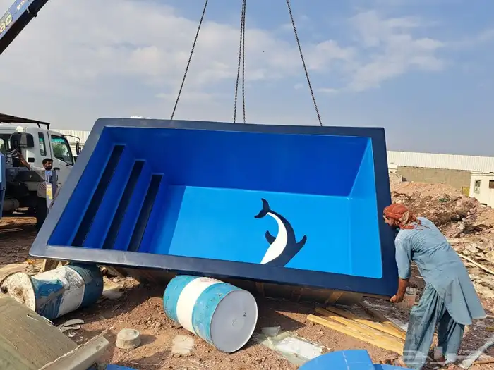 مسبح فيبر جلاس مسبح خرسانه تسلح خزانات 0