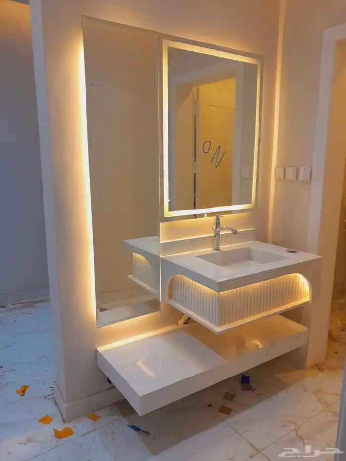 تفصيل مغاسل رخام طبيعي وصناعي وتركيبها وتصليح 2