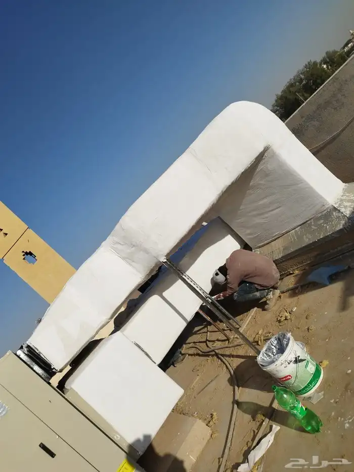 دكت تكييف مركزي مخفي صحراوي شفط هود وتركيب 5