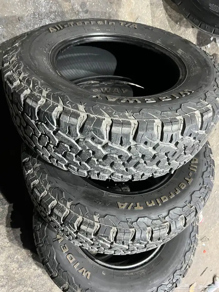كفرات ودواي نص حجري مقاس 265 70 18 16