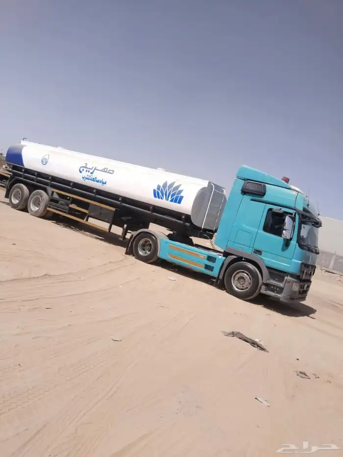 تريله تانكي ماء 32طن للإيجار Water tank trailer 32 tons for 0