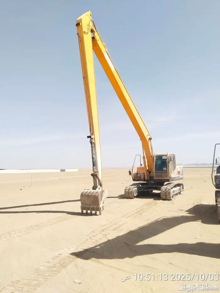 بوكلين ذراع طويل للايجار اليومي او الشهري هونداي 0