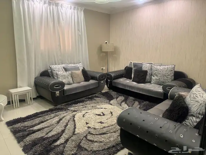كنب رصاصي غامق 0