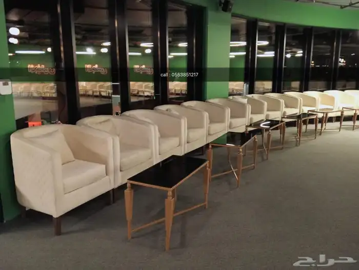 تاجير كنب كراسي طاولات شاشات خيام بكميات كبيرة 9