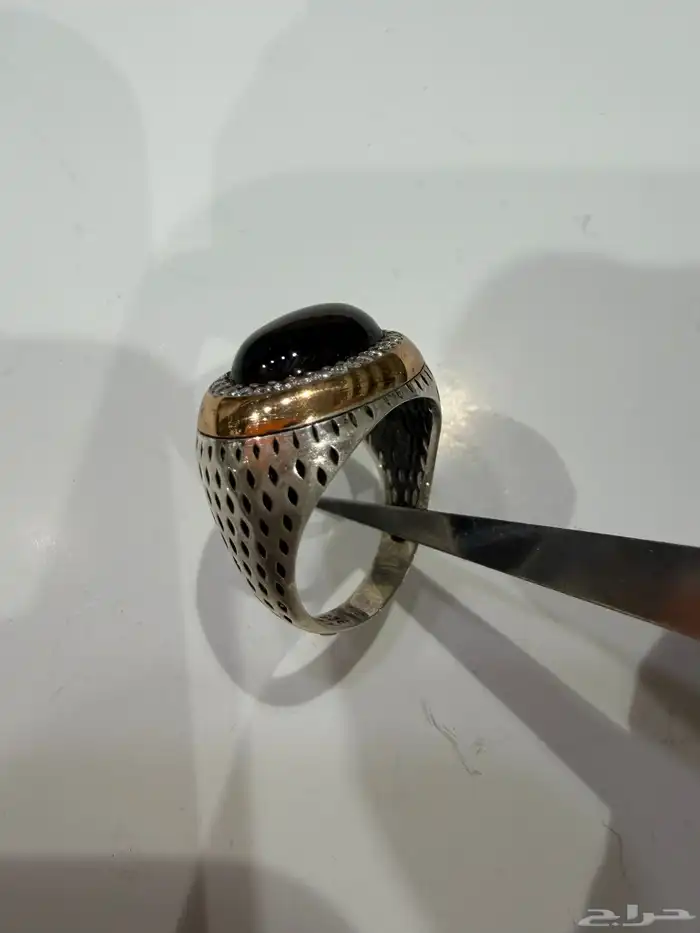 خاتم ملكي فاخر ومميز فضه عيار 925 مرصع بفصوص زركون 4