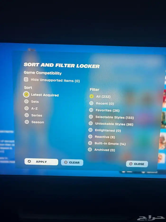 حساب فورت للبيع 0