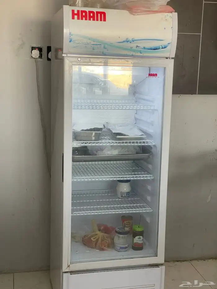 ثلاجه وفريزر اللبيع شبه جديده 0
