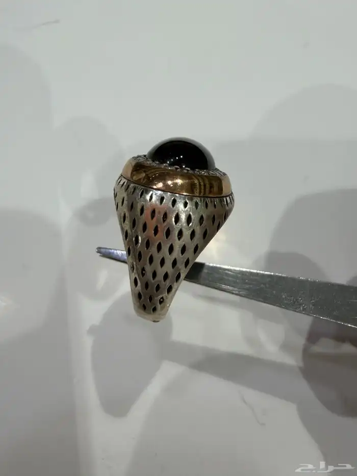 خاتم ملكي فاخر ومميز فضه عيار 925 مرصع بفصوص زركون 5