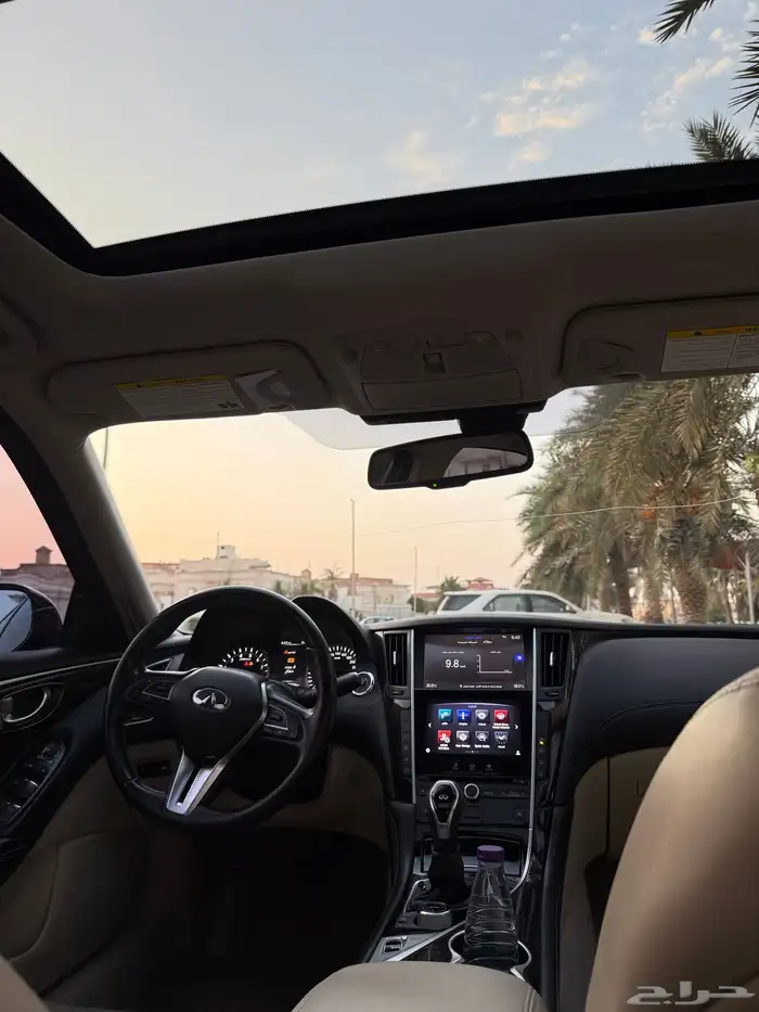 انفنتي q50 موديل 2020 v6توين تيربو الممشى 175 الف 5