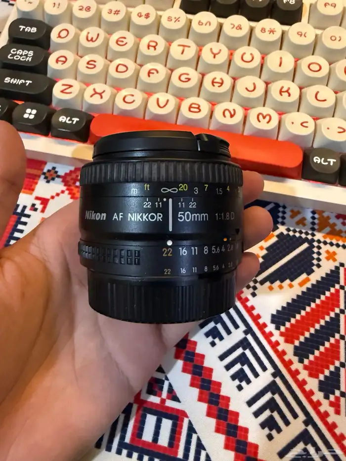عدسة نيكون AF نيكور 50 مم f   1.8D 0
