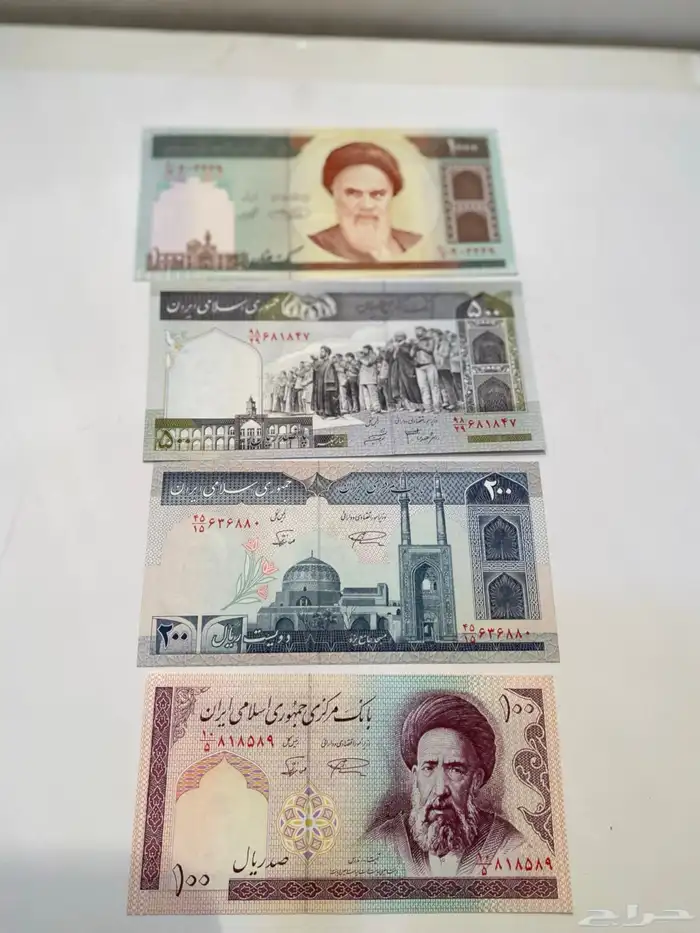 طقم عملات ورقيه ايرانيه قديم تراث للبيع 0