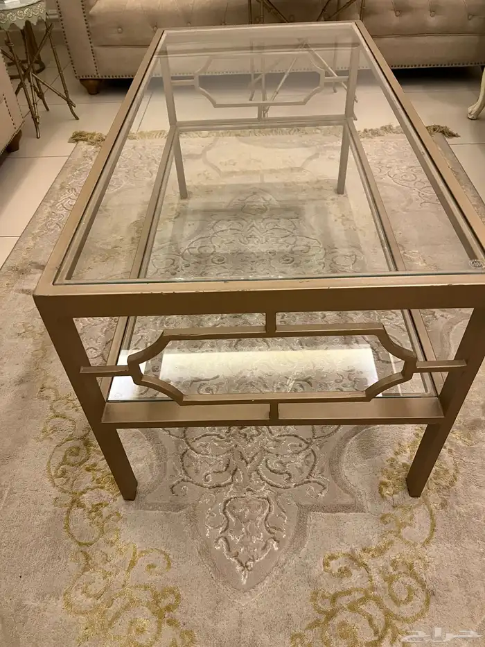 طاوله للمجالس او الصالة وعربه ترولي لتقديم الطعام 0