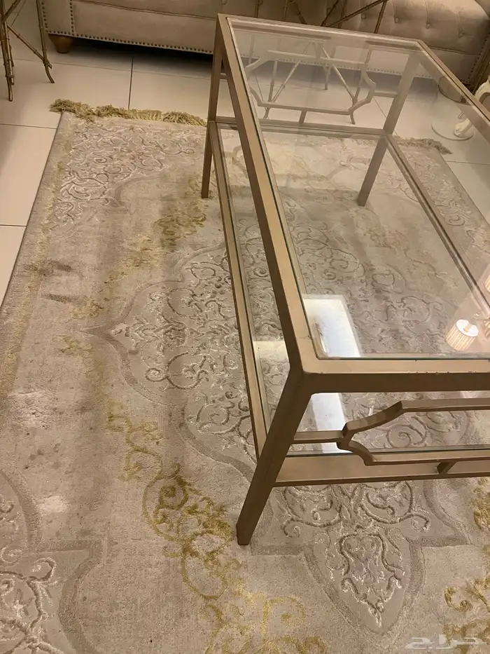 طاوله للمجالس او الصالة وعربه ترولي لتقديم الطعام 1