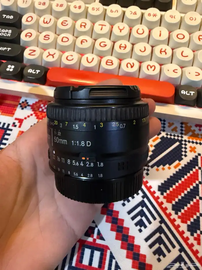 عدسة نيكون AF نيكور 50 مم f   1.8D 1