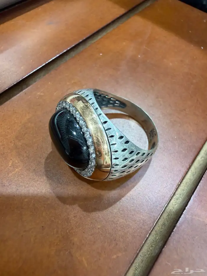 خاتم ملكي فاخر ومميز فضه عيار 925 مرصع بفصوص زركون 3