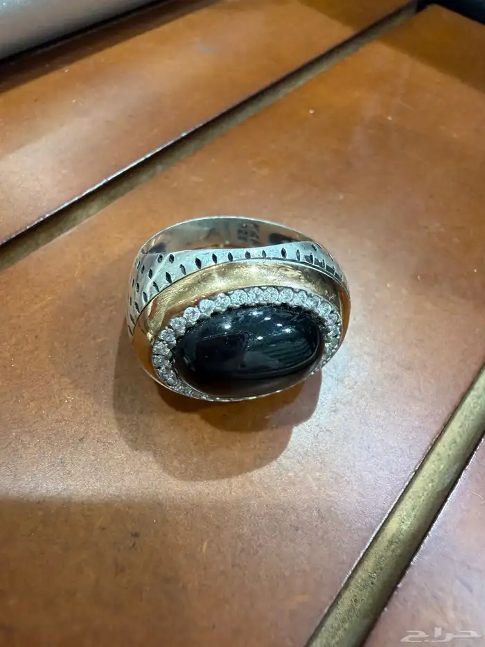 خاتم ملكي فاخر ومميز فضه عيار 925 مرصع بفصوص زركون 2