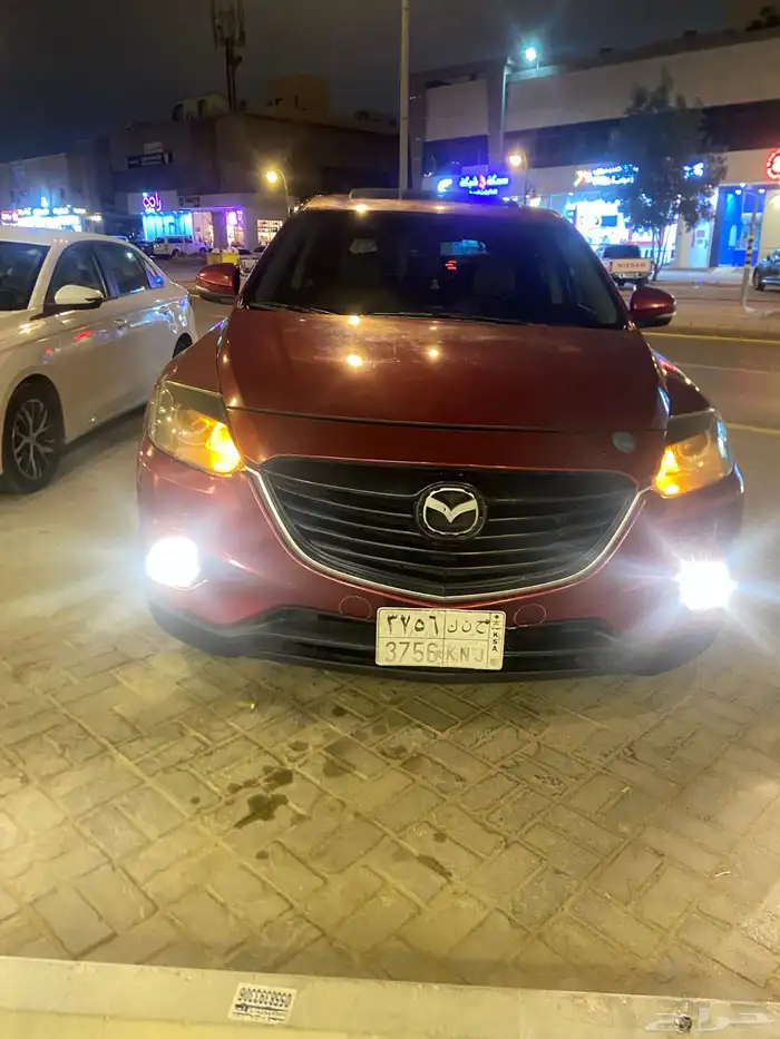 مازدا 2016   CX9 نص فل اللون أحمر بدون دبل ممشى 318K 4