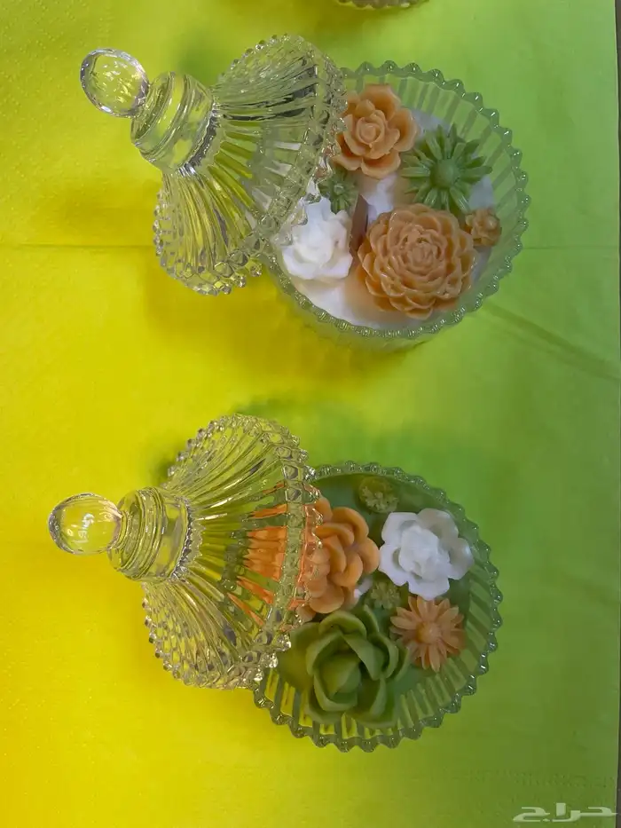 3 شموع عطريه 1