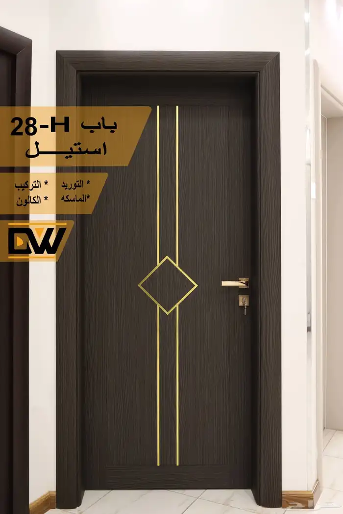 أبواب WPC الداخلية شركة باب وشباك للأبواب الداخلية 6