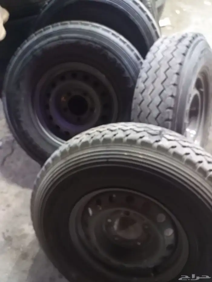 4 جنوط هلل جيب ربع اصلي وكفرات 225 95 16 5