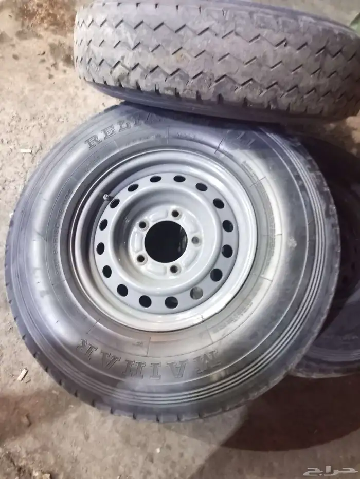 4 جنوط هلل جيب ربع اصلي وكفرات 225 95 16 1