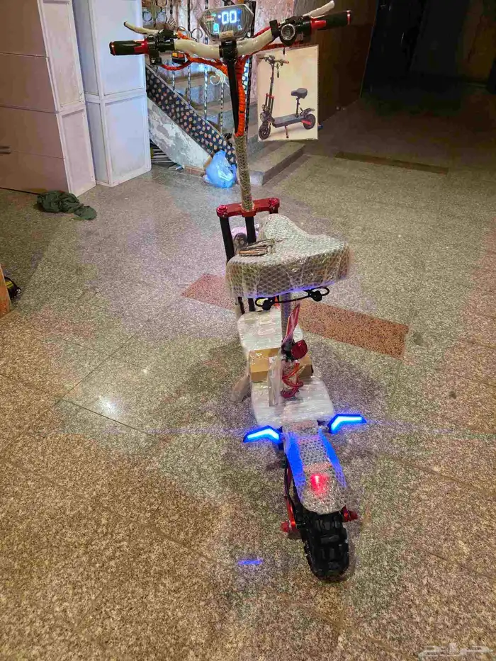 اسكوتر كهربائي المدرعه محركين 3800واط وبطاريه 22الف امبيىطر 14