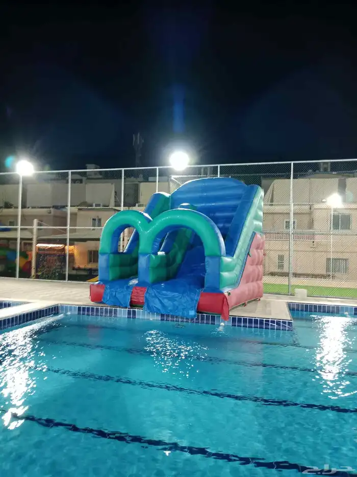 ايجار ملعب صابوني زحليق نطيطات 14