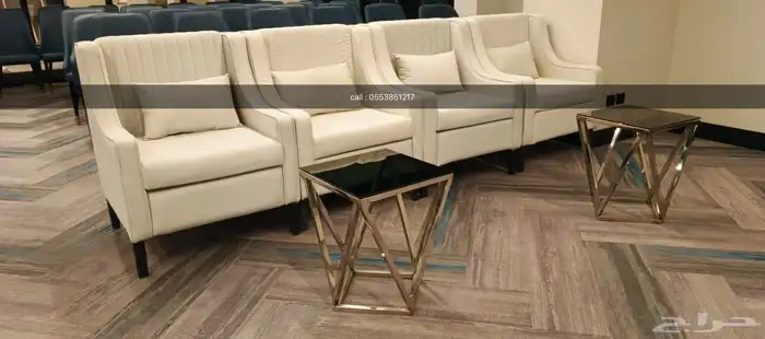تاجير كنب كراسي طاولات شاشات خيام بكميات كبيرة 1