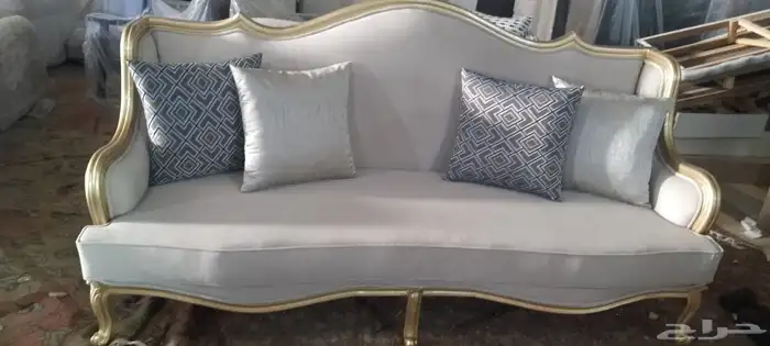 تفصيل كنب كلاسيكي مصري دمياطي زان أحمر علي حسب الطلب متصل وم 4