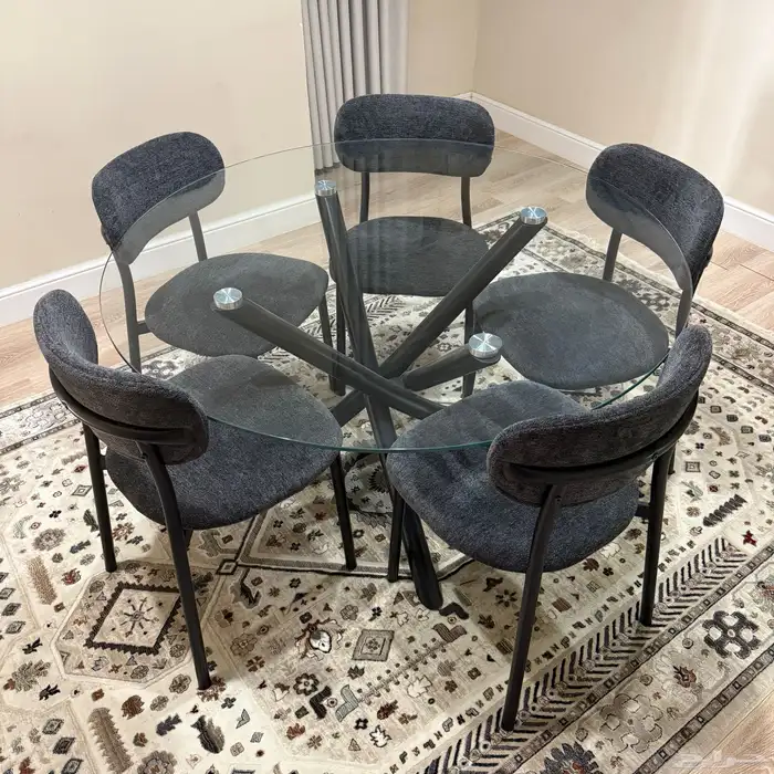 طاولة طعام 6 أشخاص 0