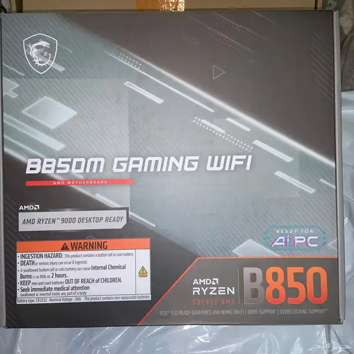 مذربورد B850M Gaming WiFi جديدة كاش او اقساط 5