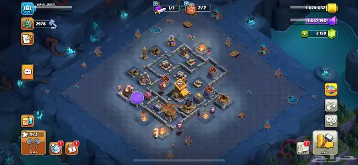 حساب كلاش اوف كلانس تاون14 قريب للماكس 8