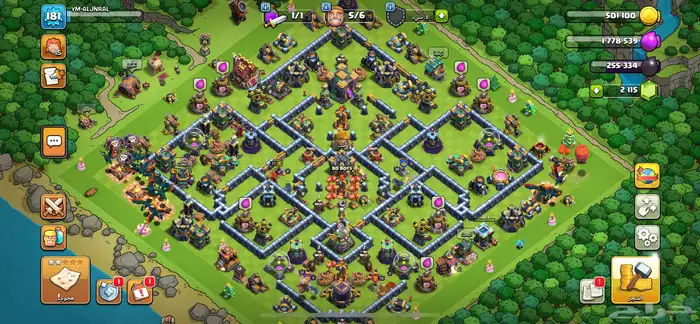 حساب كلاش اوف كلانس تاون14 قريب للماكس 0