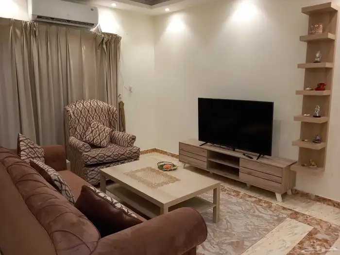 غرفتين وصاله مفروشة بالكامل للإيجار الشهري في حي قرطبة 1