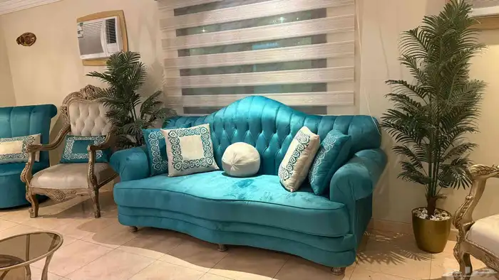 كنب الهبه تفصيل وجاهز يوجد تنجيد لجميع انواع الكنب تقسيط 28
