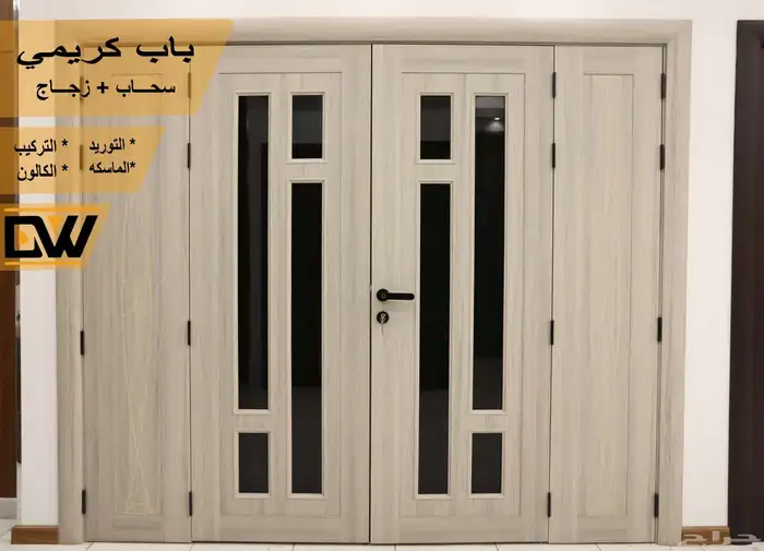 أبواب WPC الداخلية شركة باب وشباك للأبواب الداخلية 4