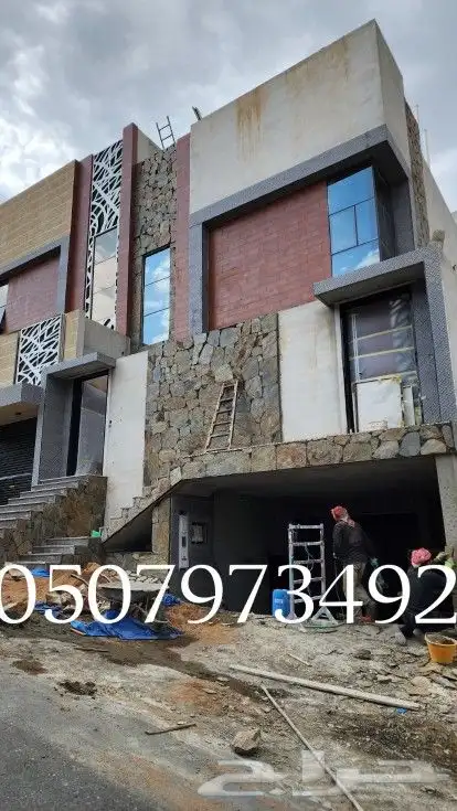 ابونشمي لتلبيس الحجر الطبيعي والاشغال التراثية ترميم بيوت قد 0