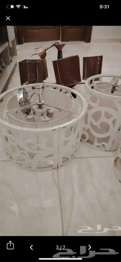 مراتب ولباد وطاوله شاشه ونجف وفرن 7